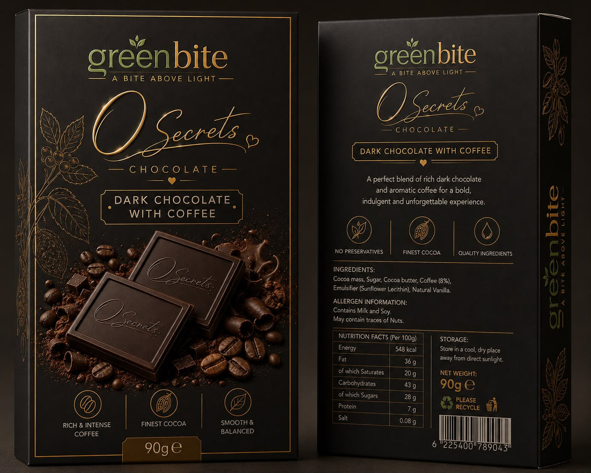 Dark chocolate woth coffe