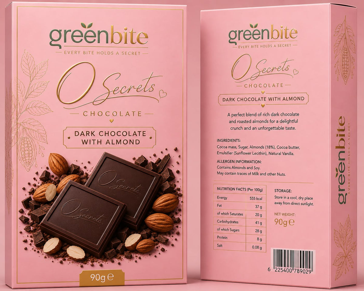 Dark chocolate with almond